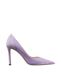 Cass 95 pumps in leather - Wisteria & Wisteria