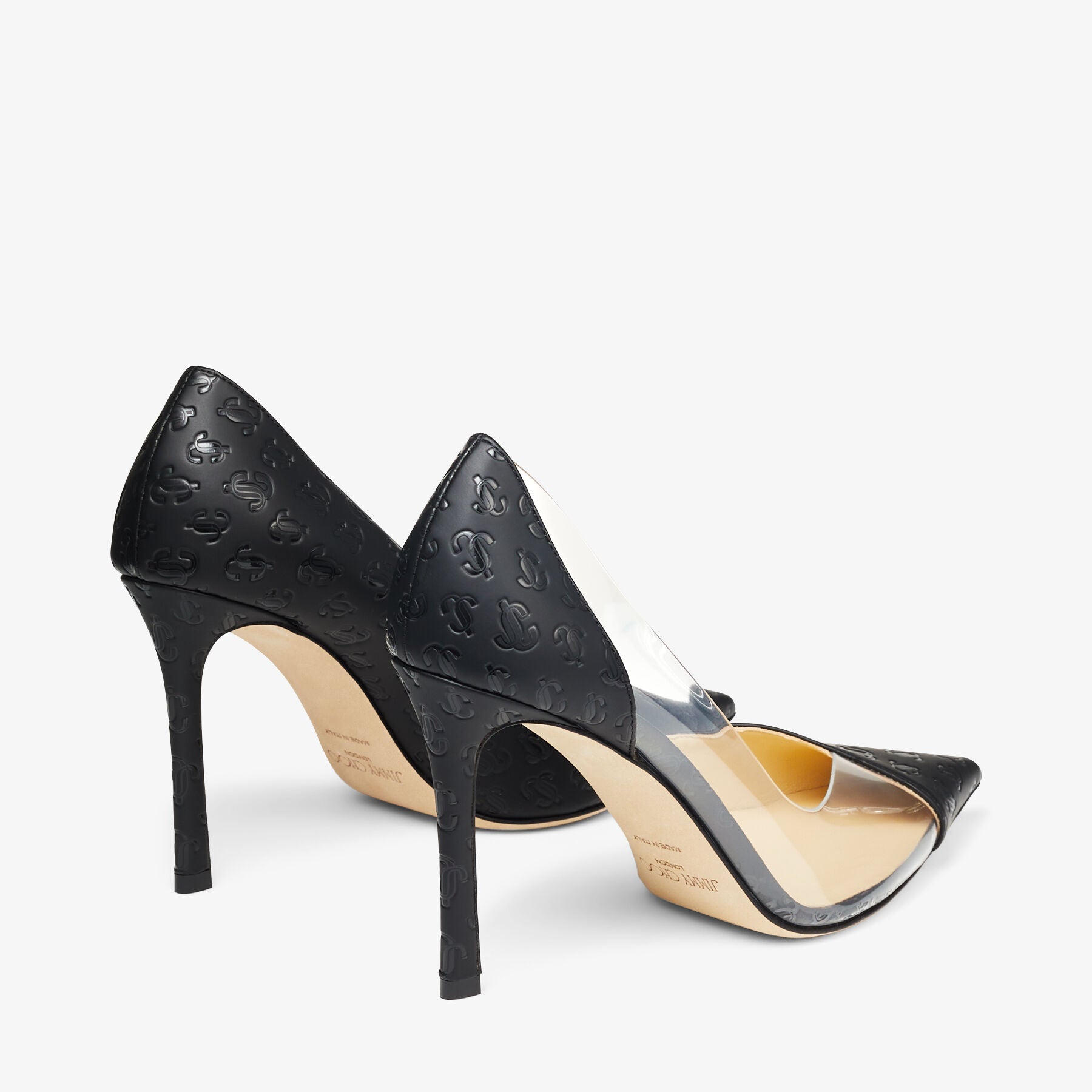 Cass 95 pumps - Black & Clear