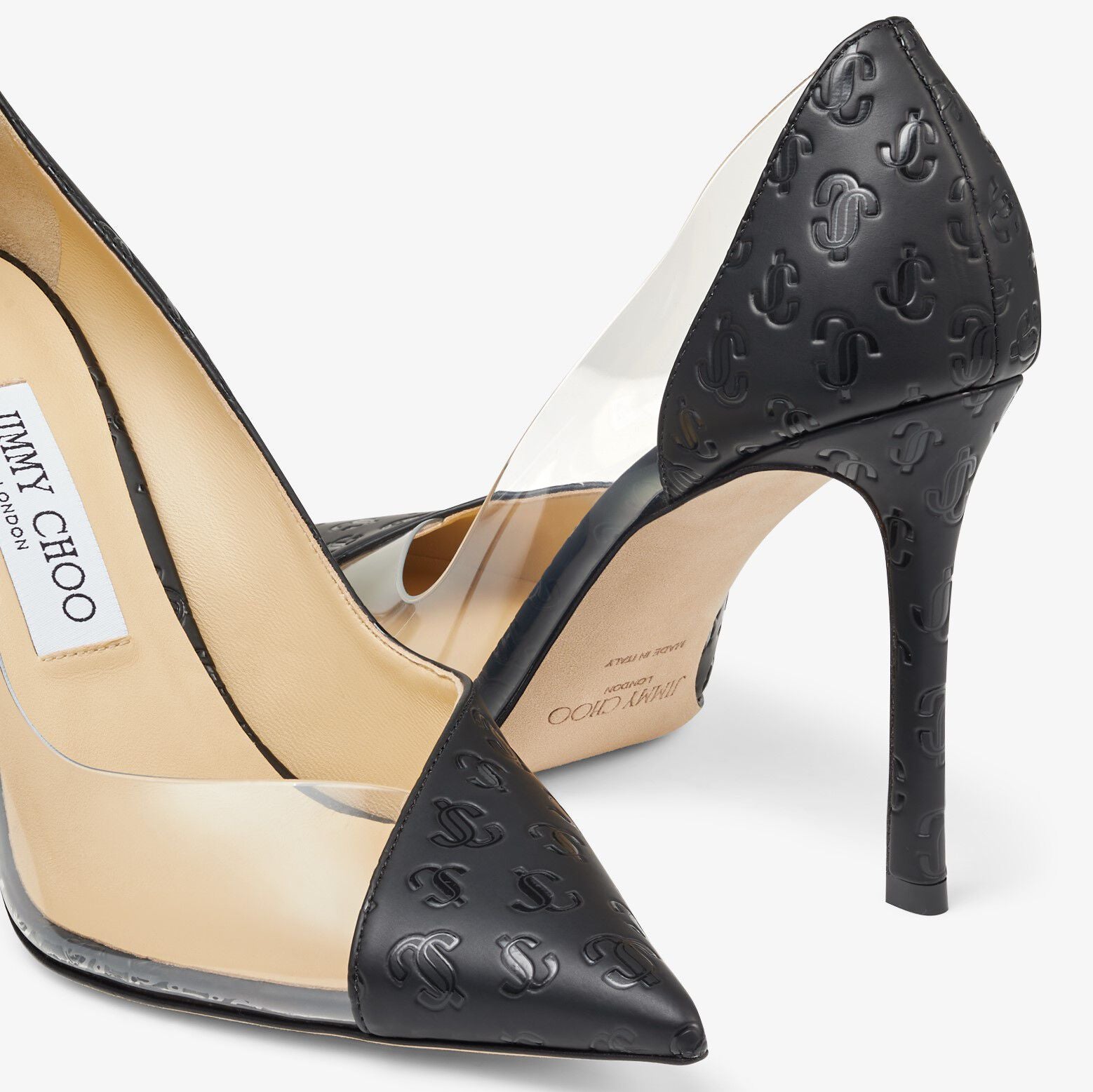 Cass 95 pumps - Black & Clear