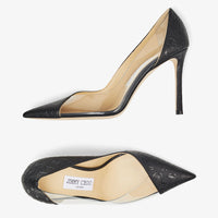 Cass 95 pumps - Black & Clear