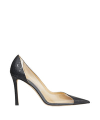Cass 95 pumps - Black & Clear