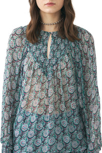 BLUE CASSY BLOUSE