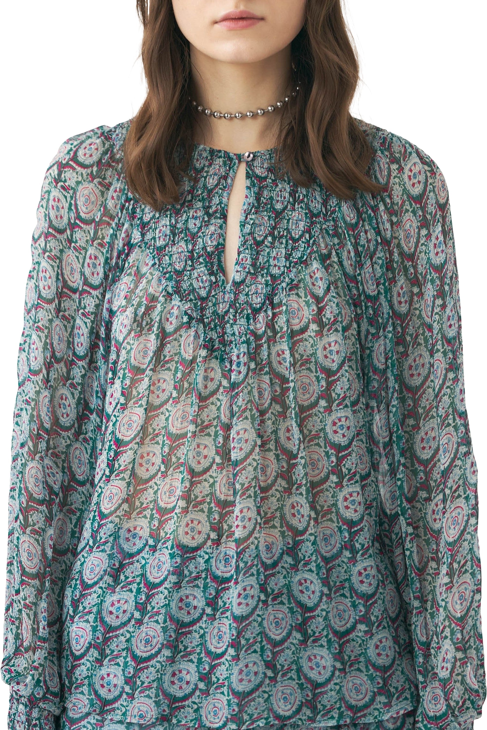 BLUE CASSY BLOUSE