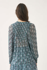 BLUE CASSY BLOUSE