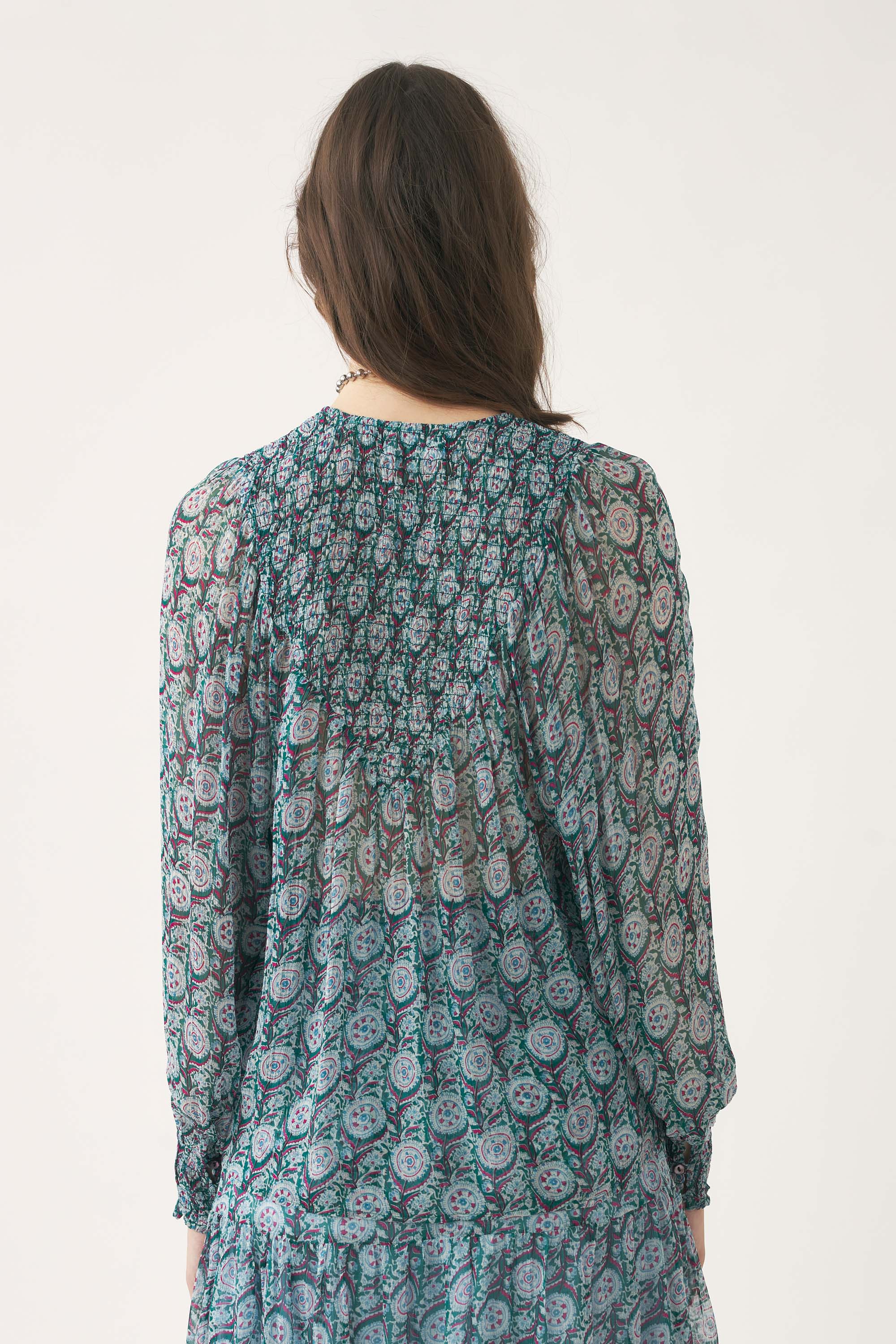 BLUE CASSY BLOUSE