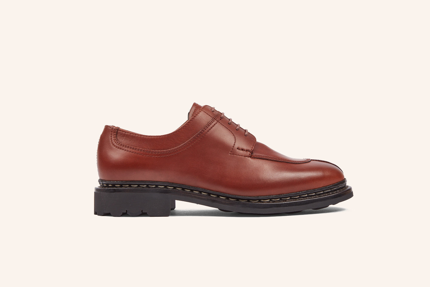 61qty NEW / Derby CATALPA FE PURECALF RAVEL - Cognac