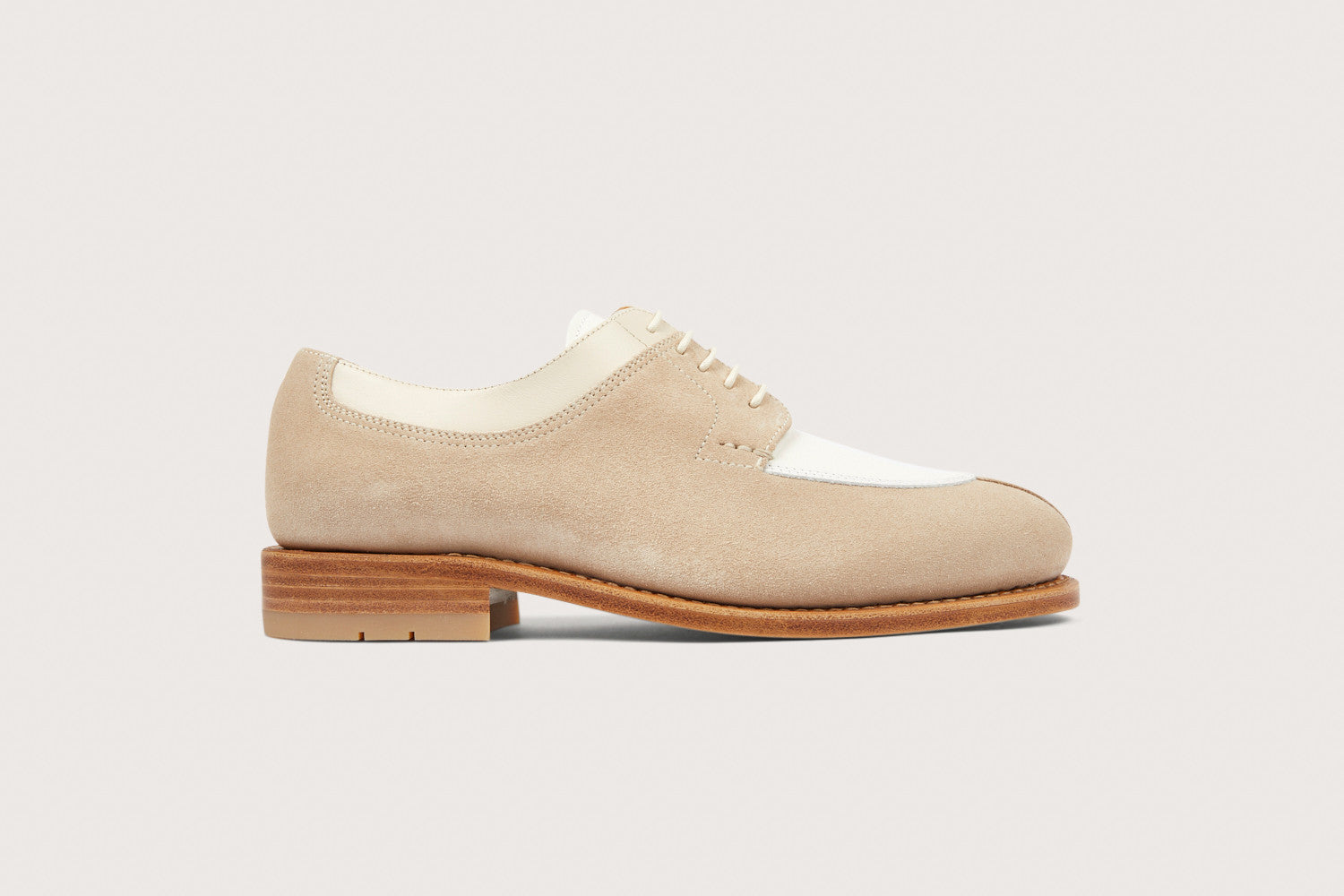 51qty NEW / Derby CATALPA FE VELOURS PURECALF CUIR - Grege/ivoire