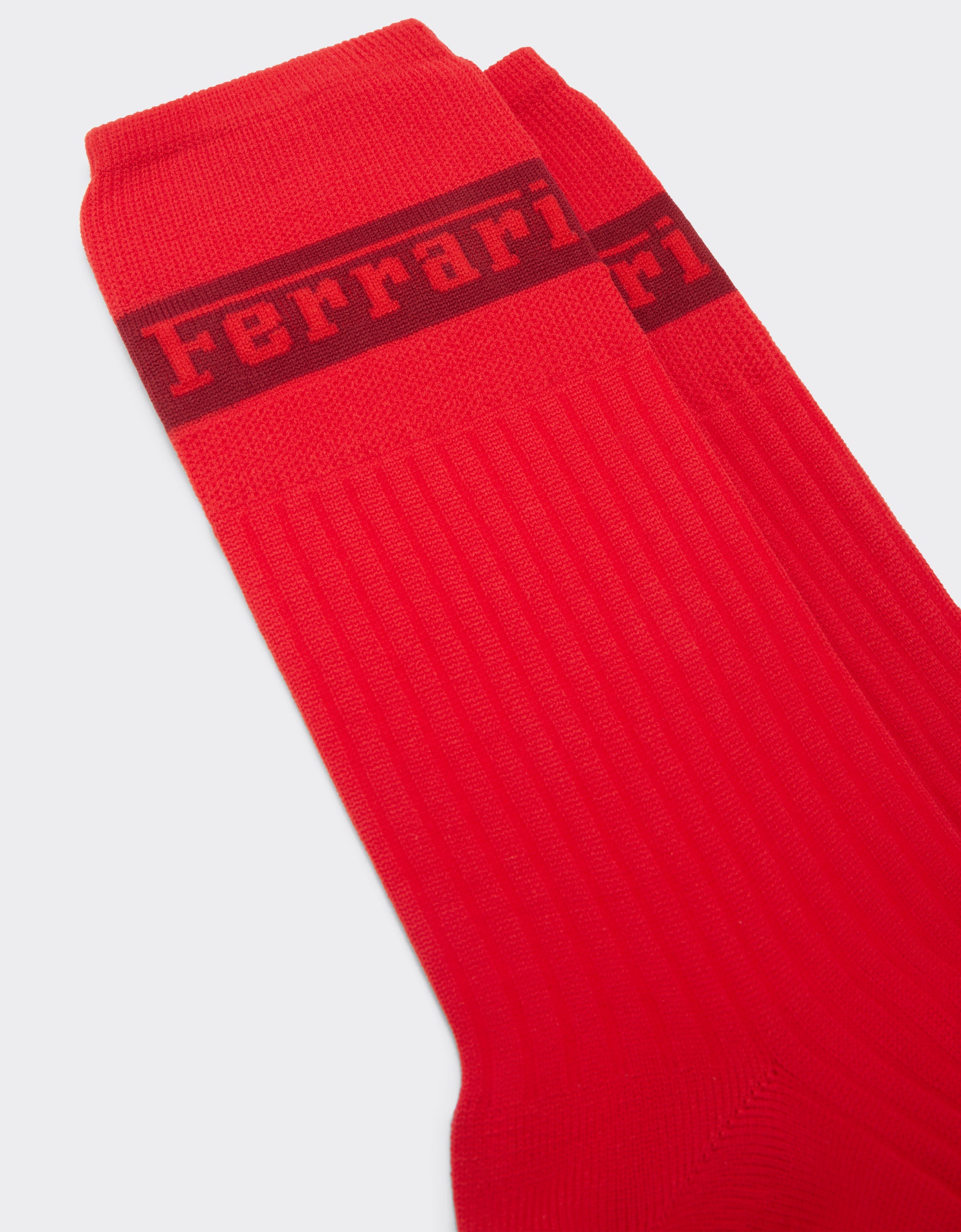 Chaussettes avec logo Ferrari - Rosso Dino