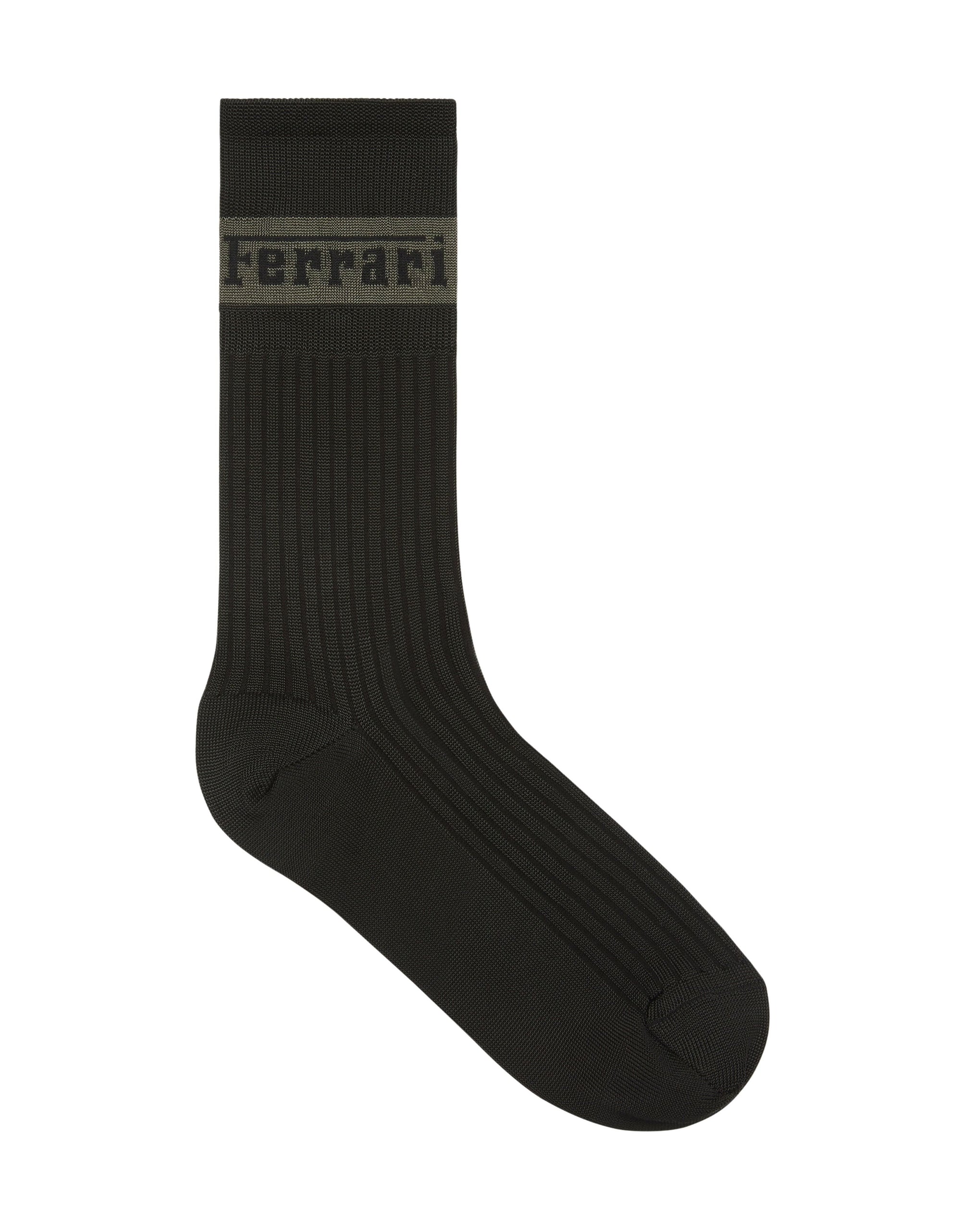 Chaussettes avec logo Ferrari - Nero