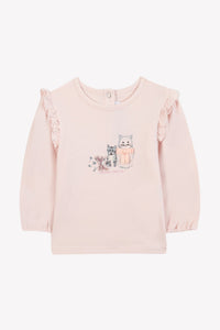T-shirt - Rose pâle illustration petits trésors