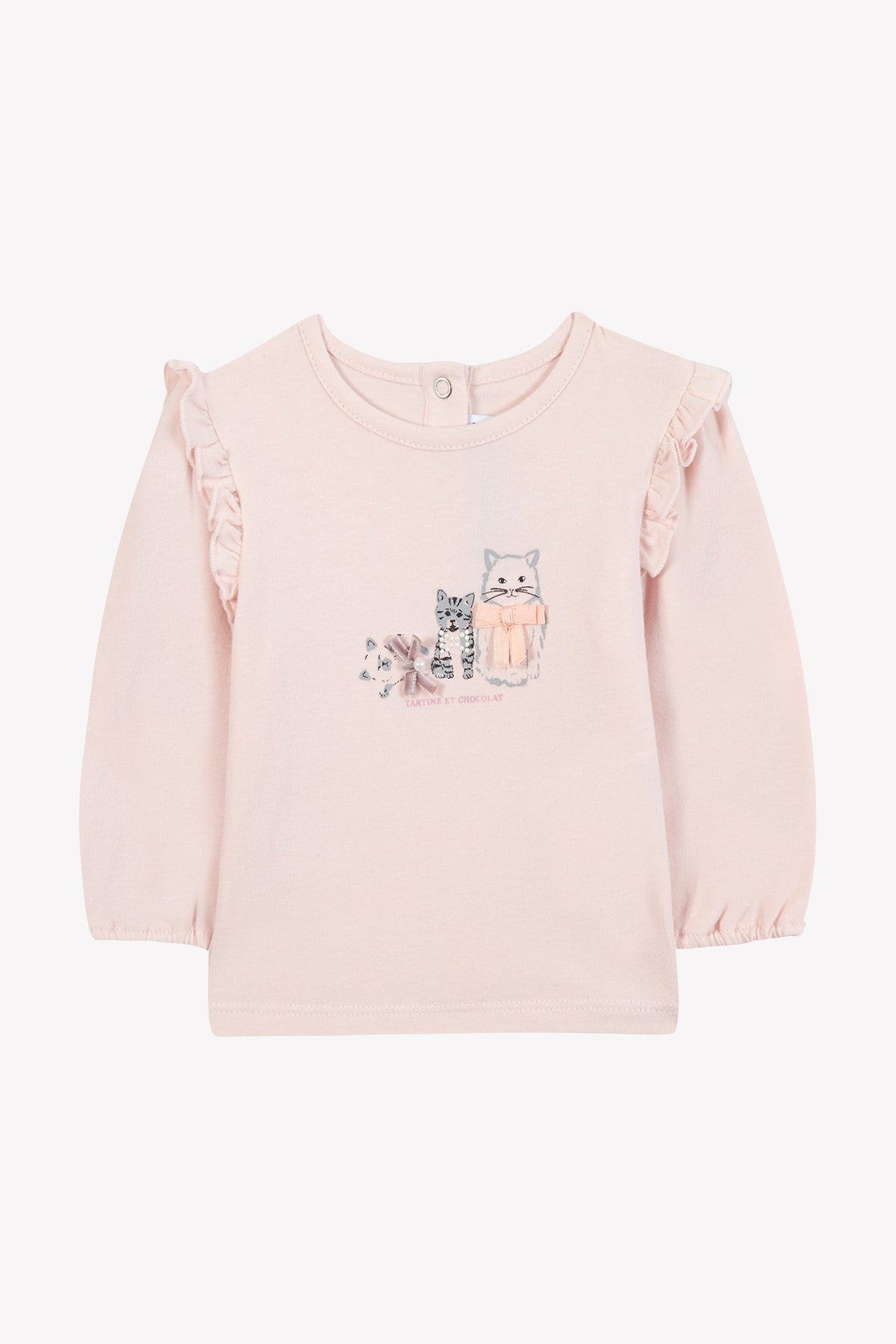 T-shirt - Rose pâle illustration petits trésors