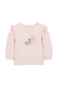 T-shirt - Rose pâle illustration petits trésors