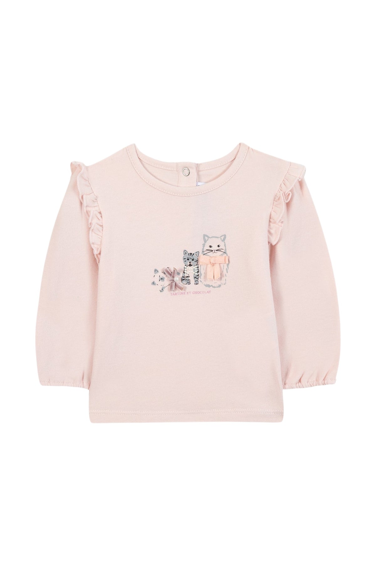 T-shirt - Rose pâle illustration petits trésors
