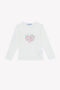 T-shirt - Magenta illustration amour floral