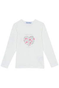 T-shirt - Magenta illustration amour floral
