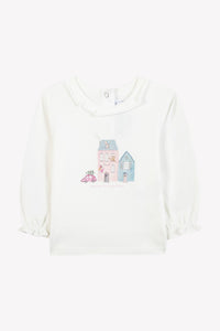 T-shirt - Prune illustration maison de campagne
