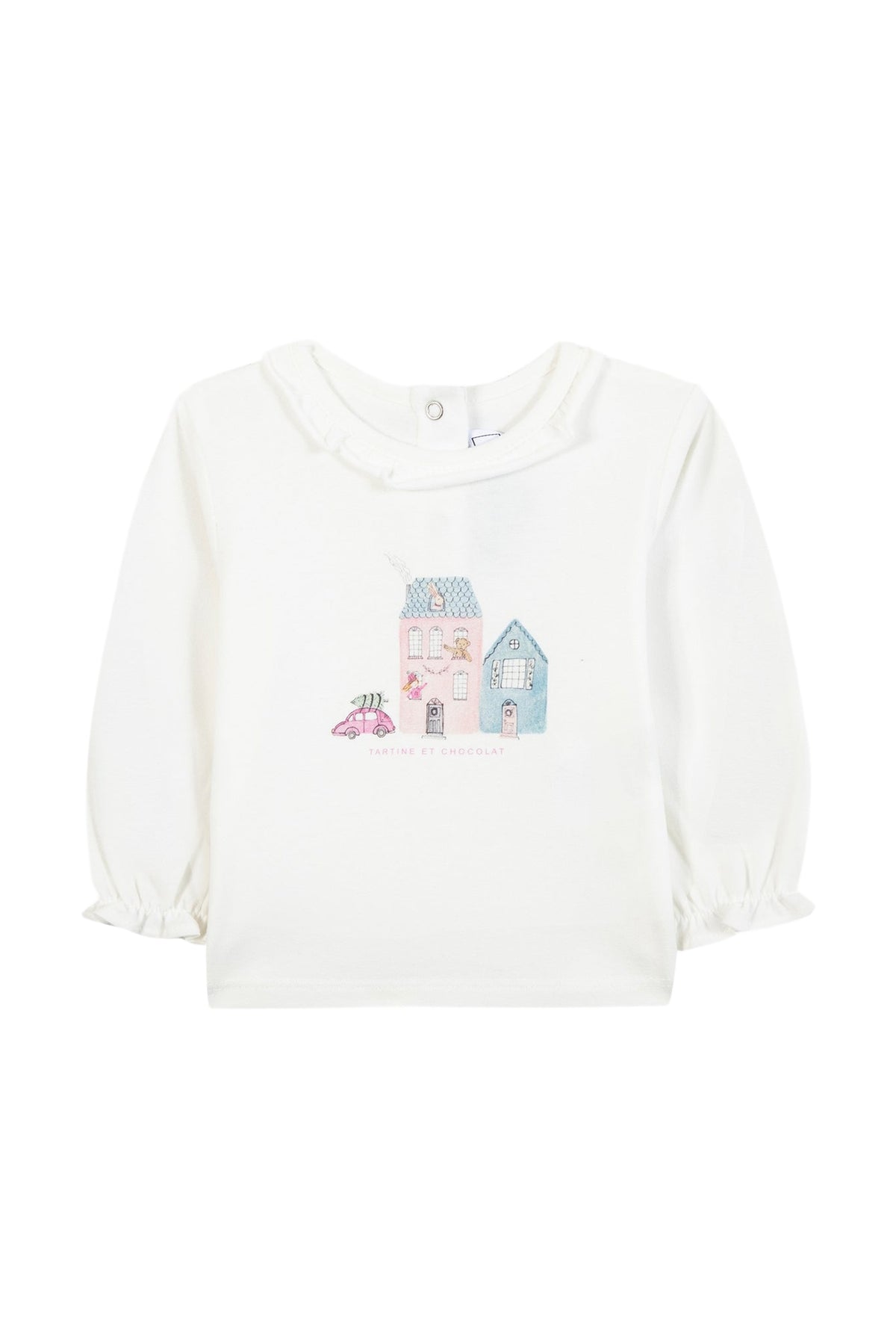 T-shirt - Prune illustration maison de campagne