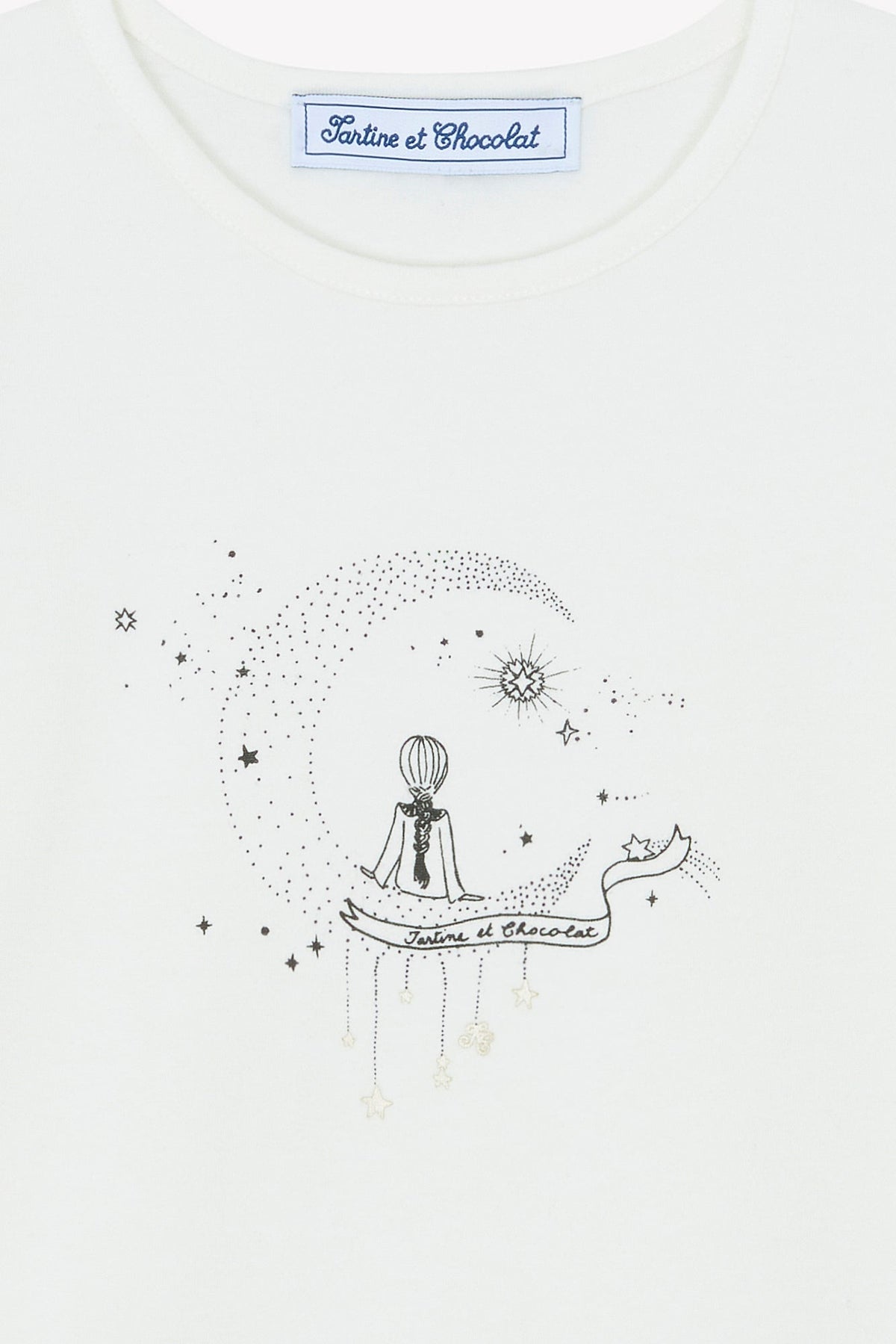 T-shirt - Ecru illustration rêves étoilés