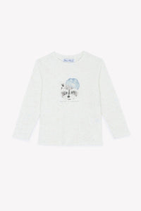 T-shirt - Ecru illustration raton laveur