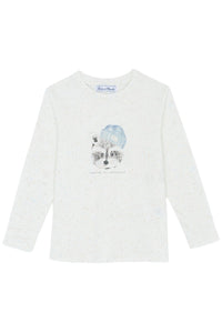 T-shirt douceur alpine - Nacre