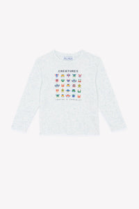 ZNO PICS // T-shirt - Bleu électrique illustration créatures