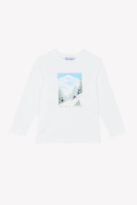 ZNO PICS // T-shirt - Ecru illustration douceur alpine