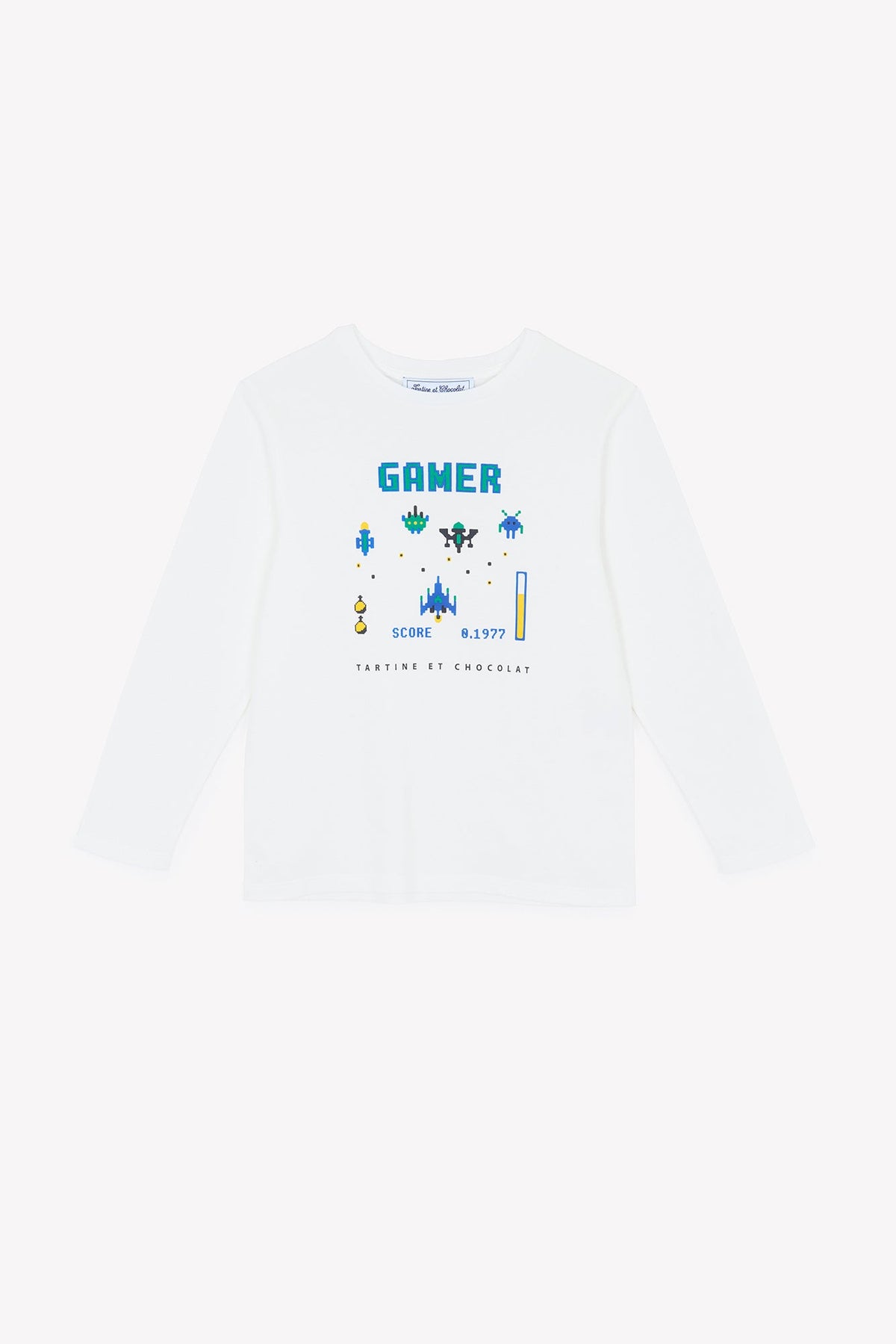 T-shirt - Bleu électrique illustration gamer