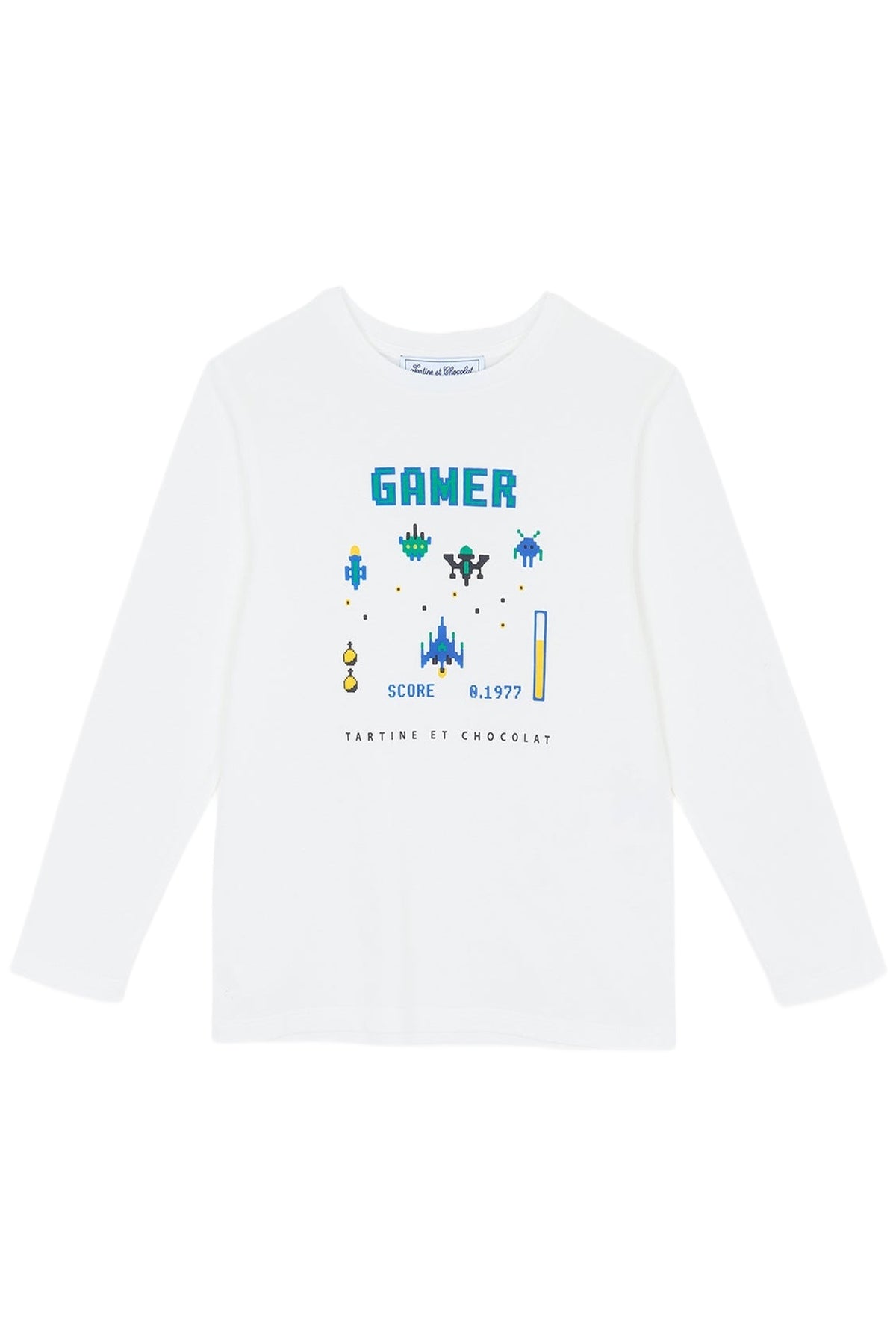 T-shirt - Bleu électrique illustration gamer