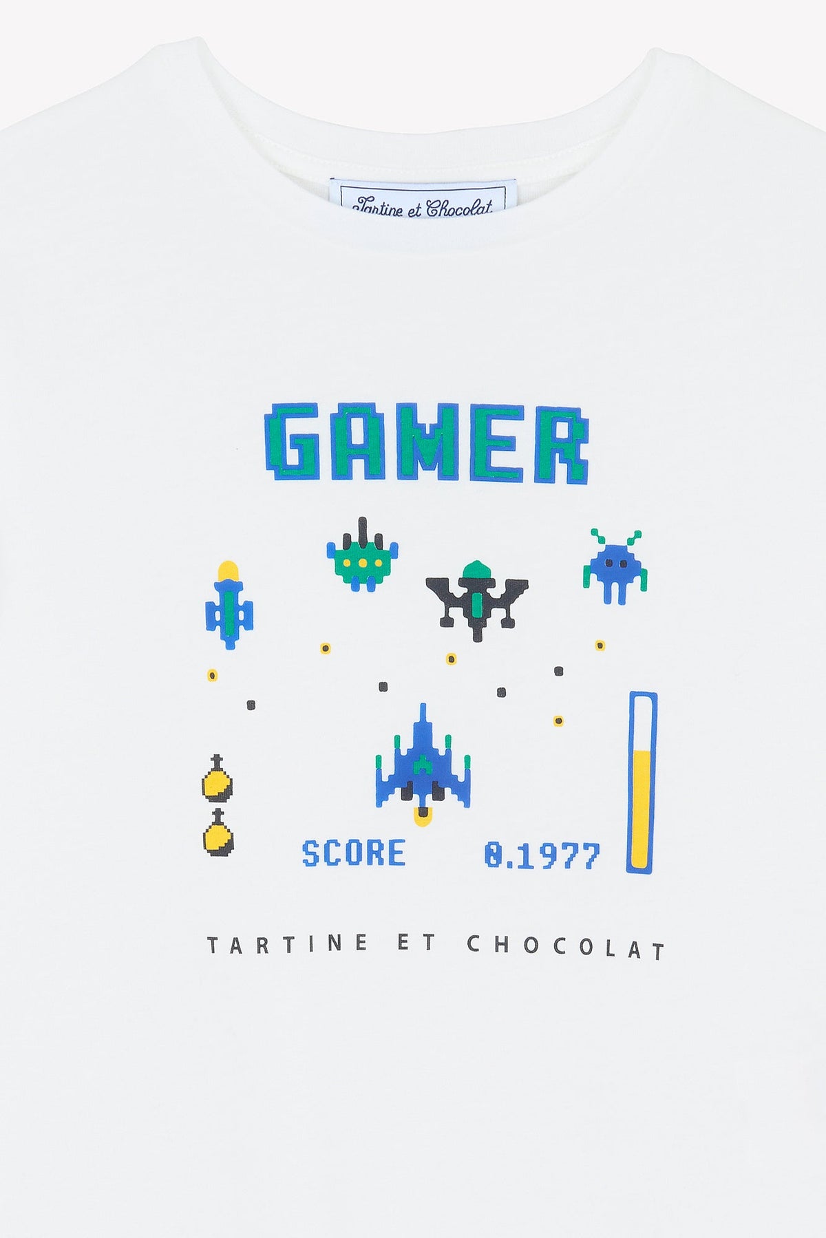 T-shirt - Bleu électrique illustration gamer