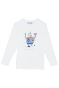 T-shirt petit robot - Terracotta