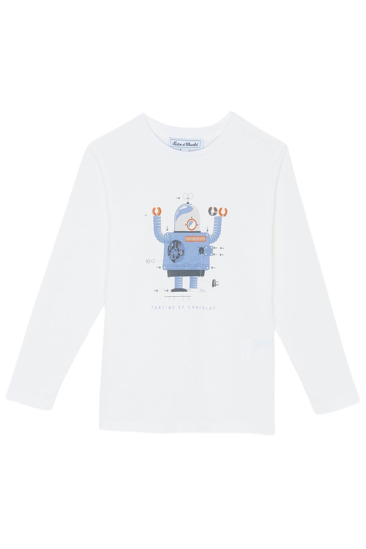 T-shirt petit robot - Terracotta