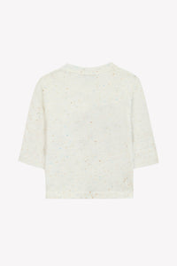 T-shirt douceur alpine en laine - Nacre
