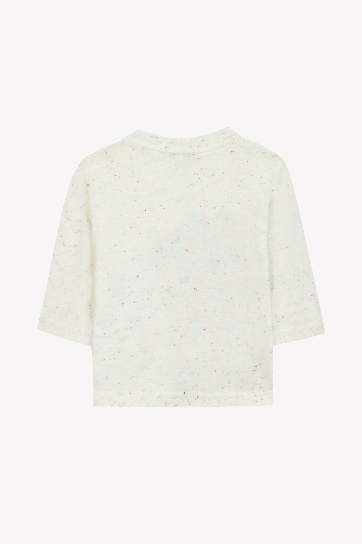 T-shirt douceur alpine en laine - Nacre