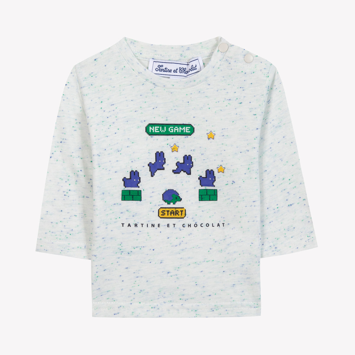 Bleu Électrique / T-Shirt - Bleu Électrique Illustration New Game