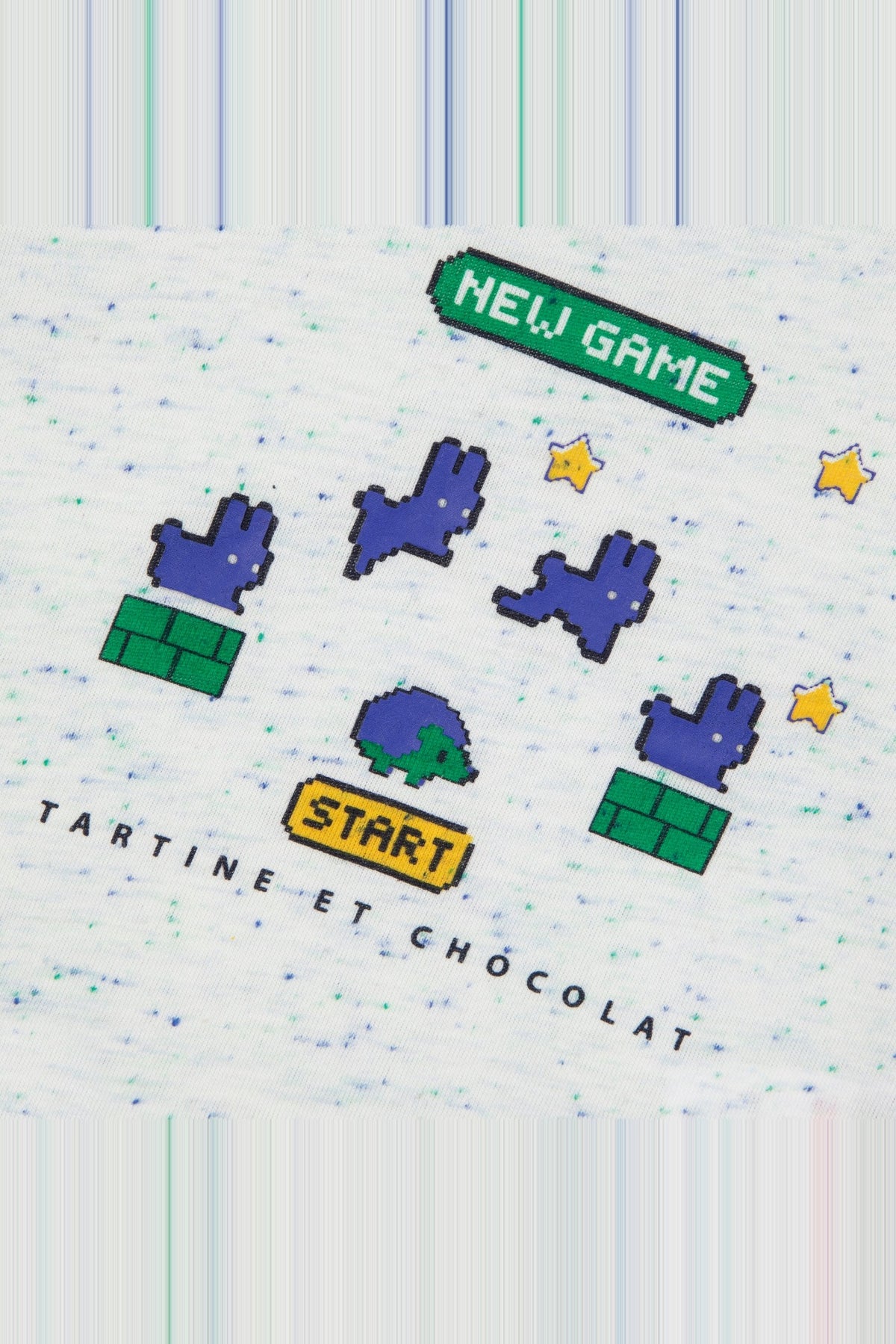 T-shirt game on en coton - Bleu électrique