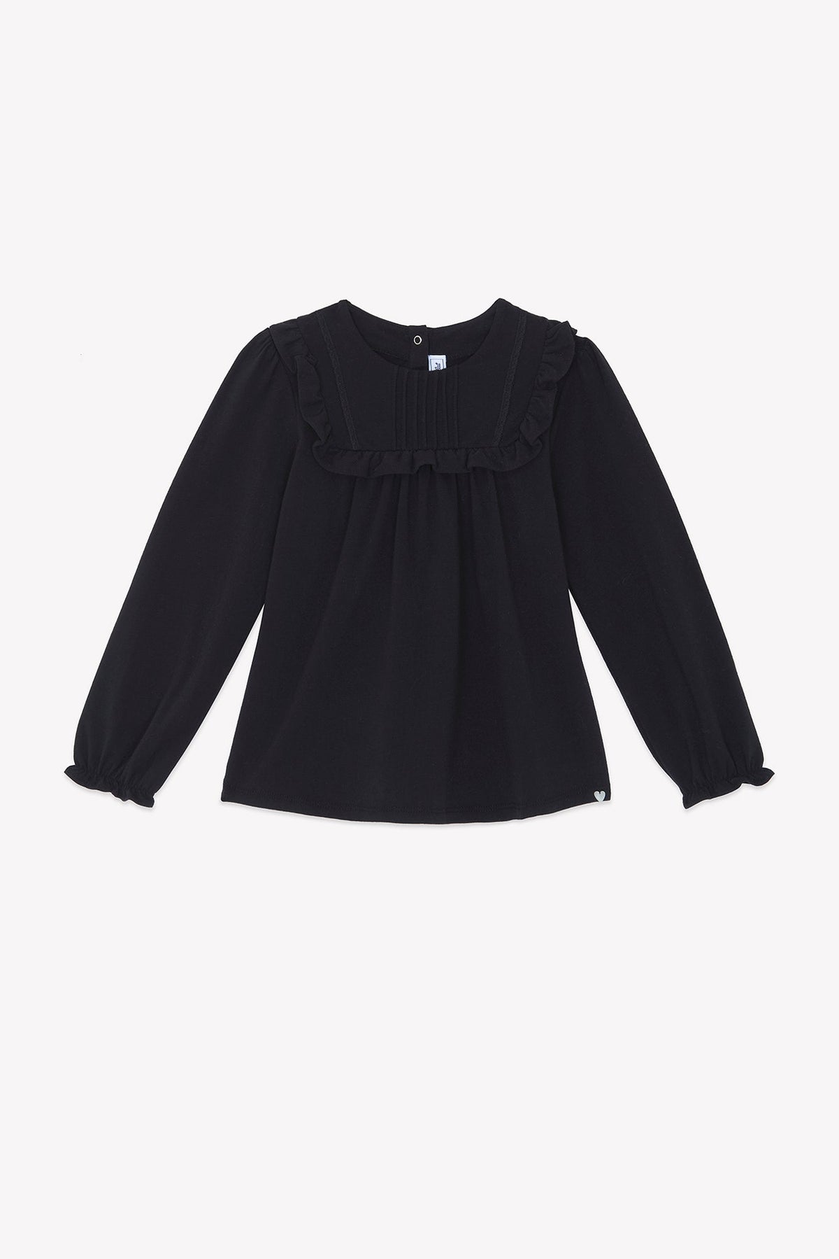 T-shirt - Noir volanté