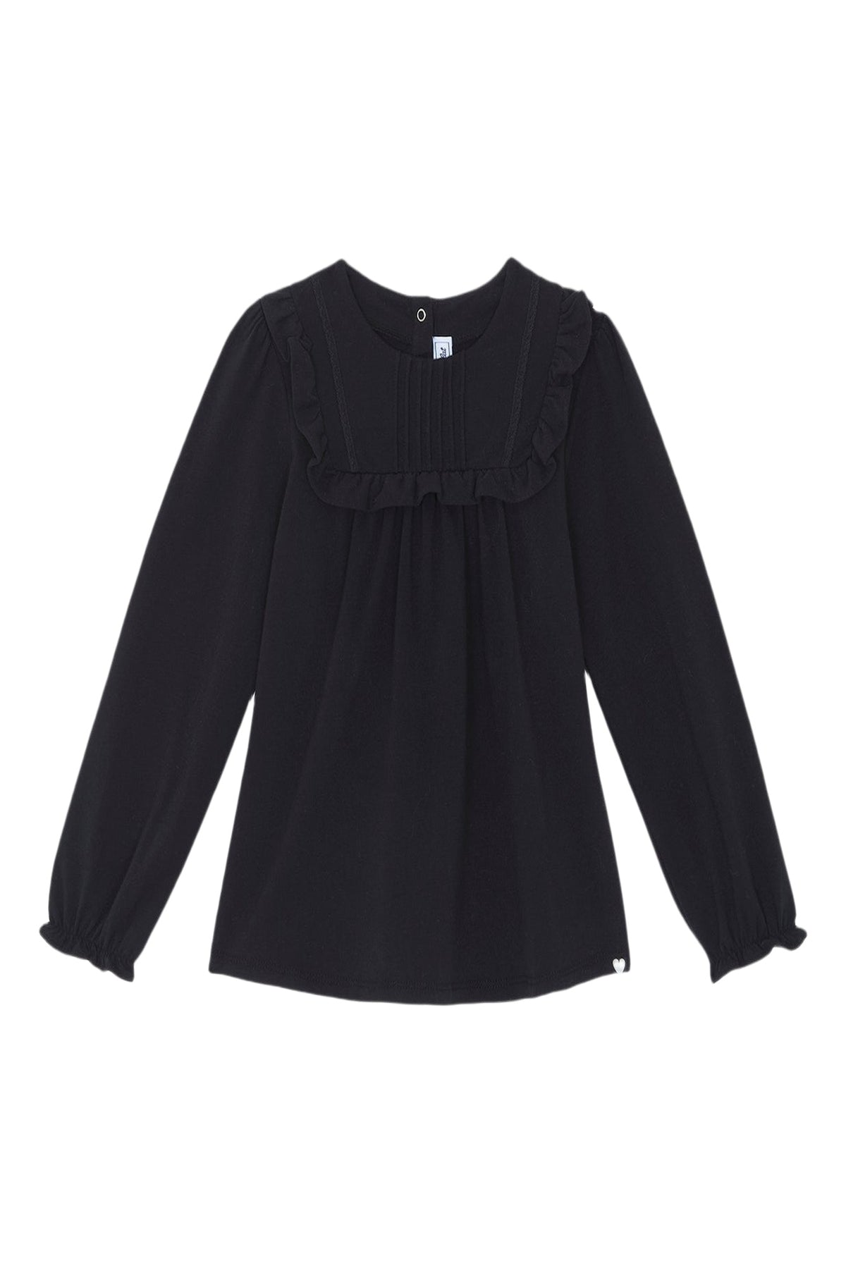 T-shirt - Noir volanté
