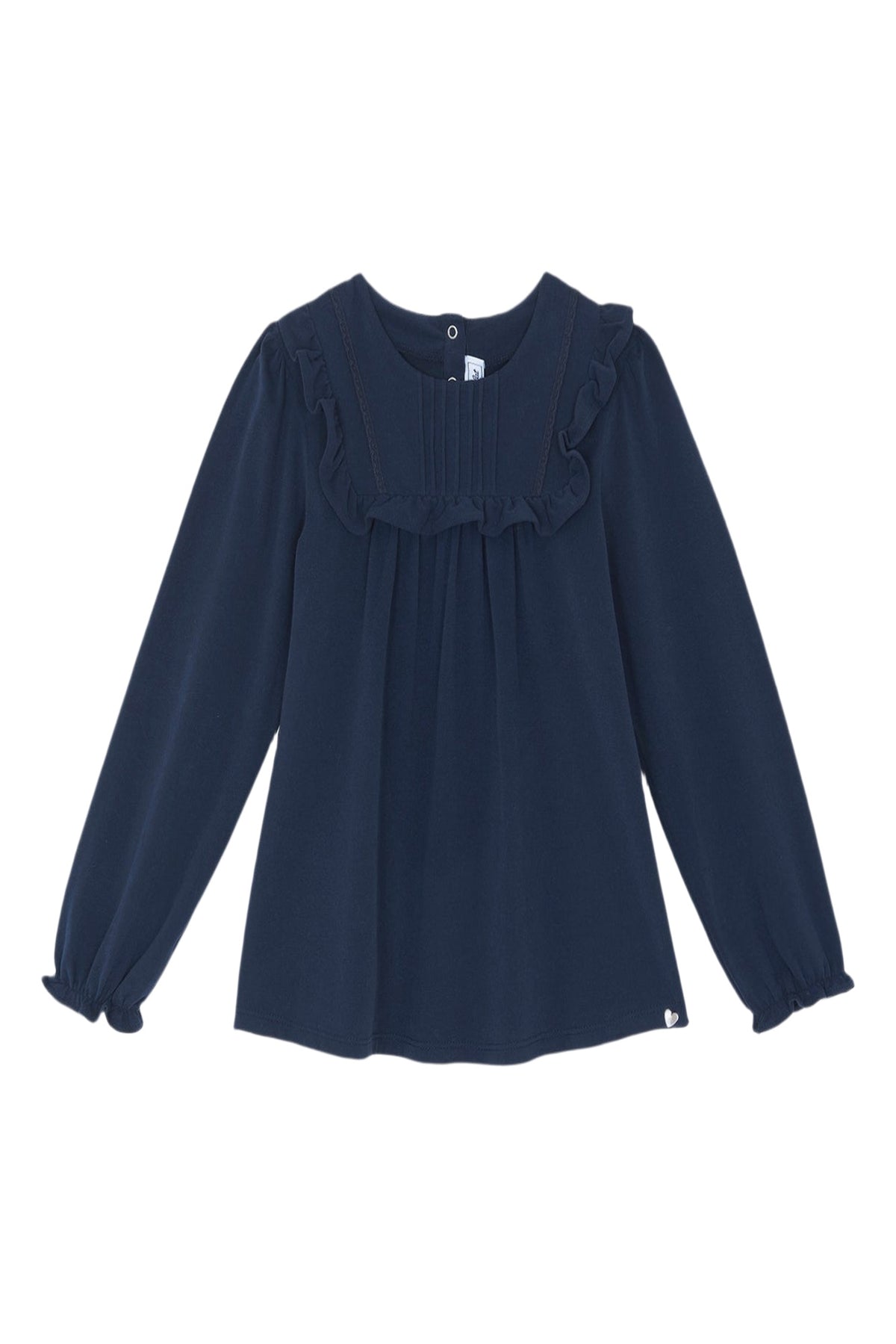 T-shirt - Marine volanté