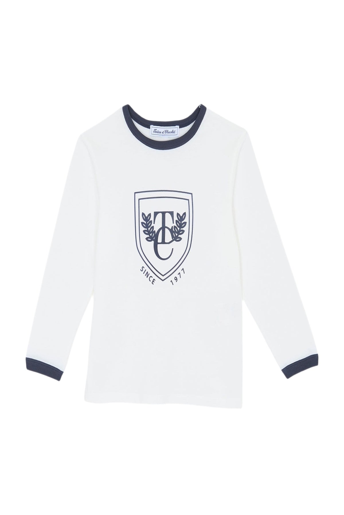 T-shirt - Ecru écusson TC