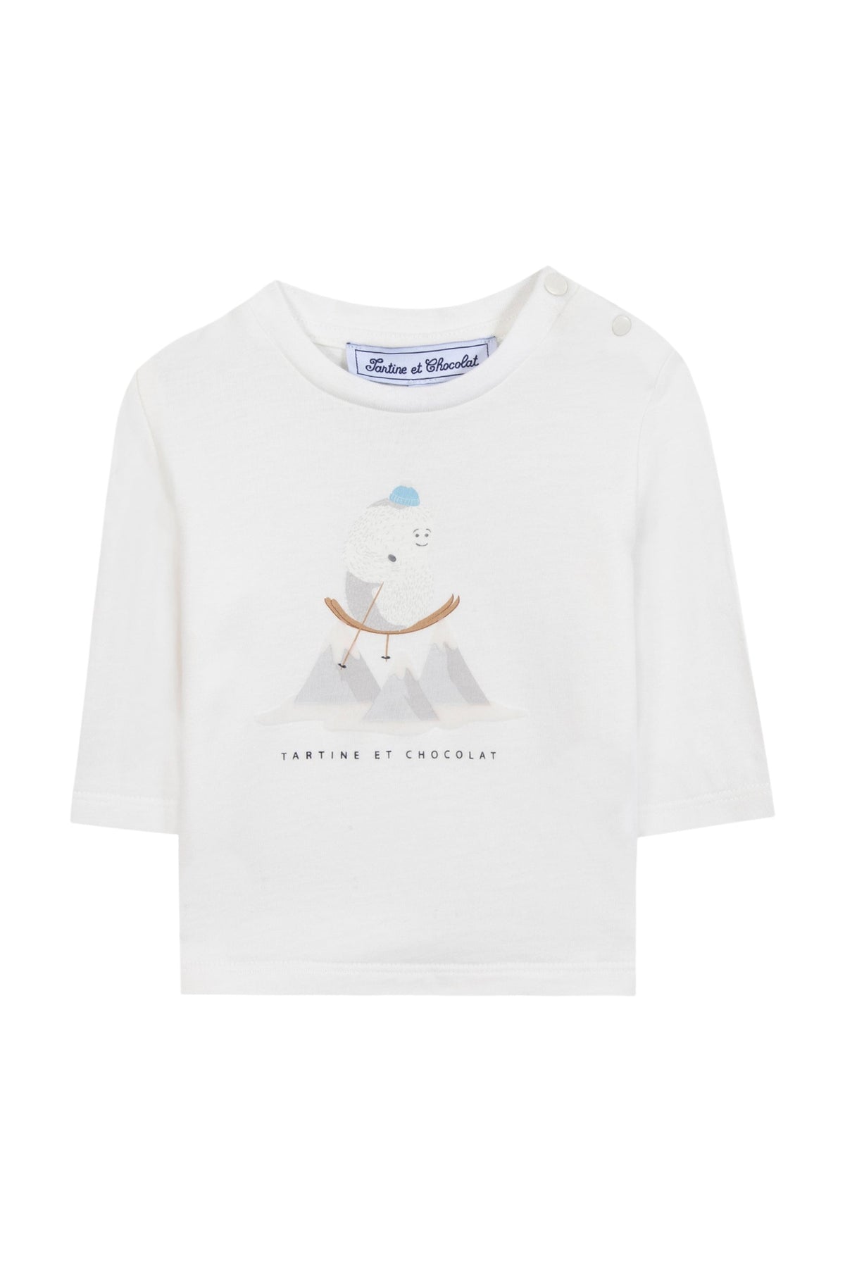 T-shirt - Ecru illustration yeti