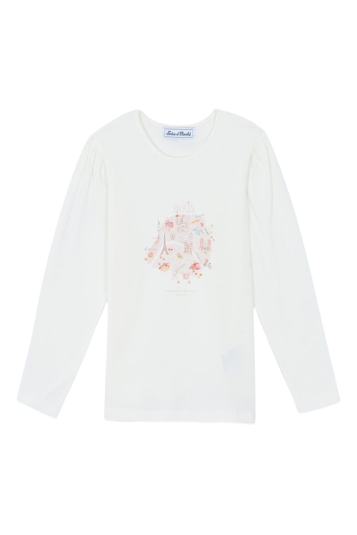 T-shirt - Ecru illustration paris