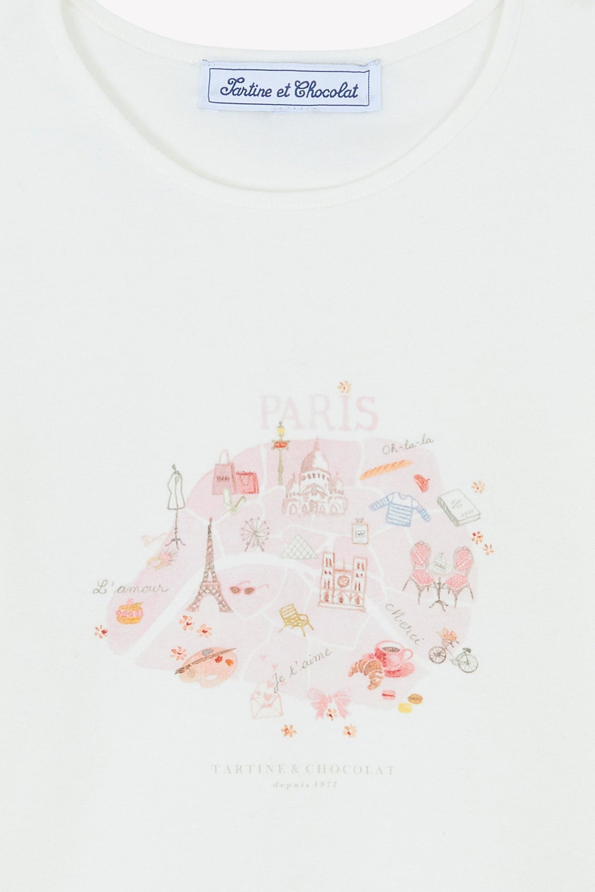 ZNO PICS // T-shirt - Ecru illustration paris