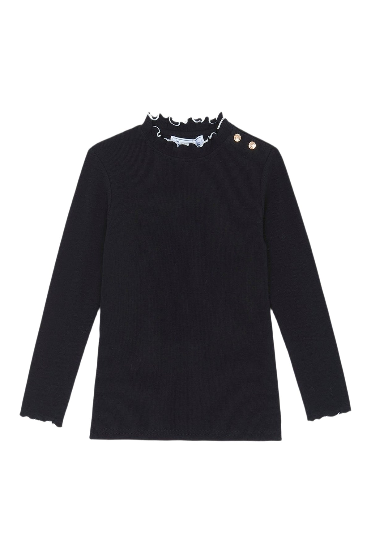 Sous-pull - Noir col cheminé
