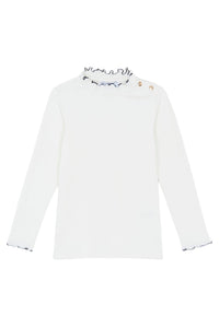 Sous-pull - Ecru col cheminé