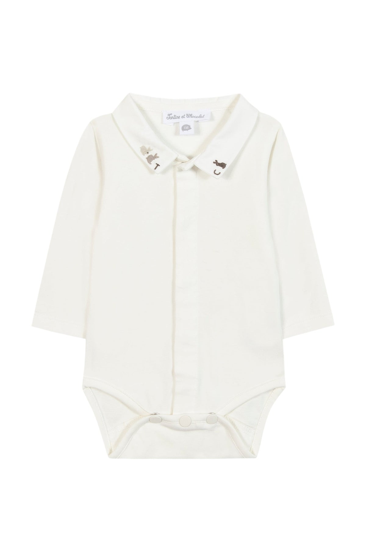 Body - Ecru broderie lapin