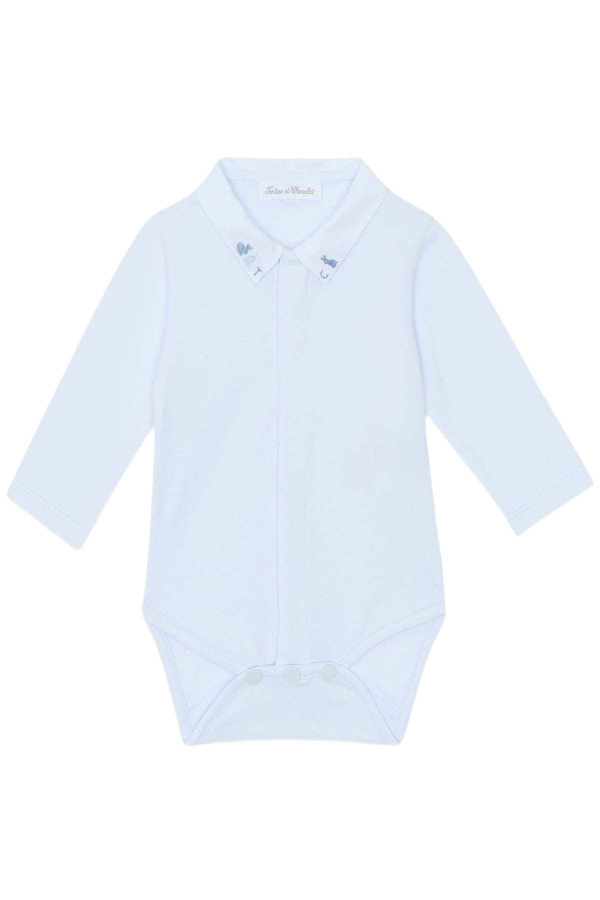 Body - Bleu ciel broderie lapin