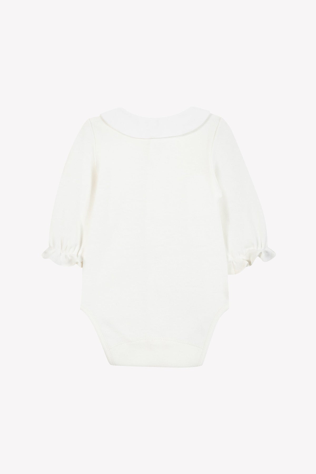 Body manches longues en coton - Nacre