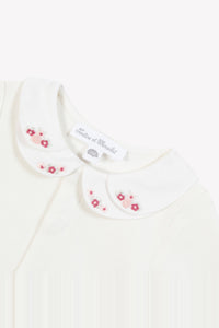 Body manches longues en coton - Nacre