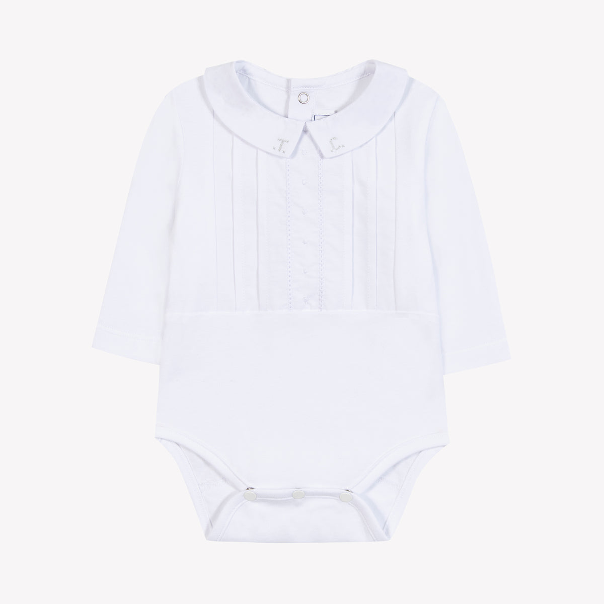 Pyjama - Blanc col volanté