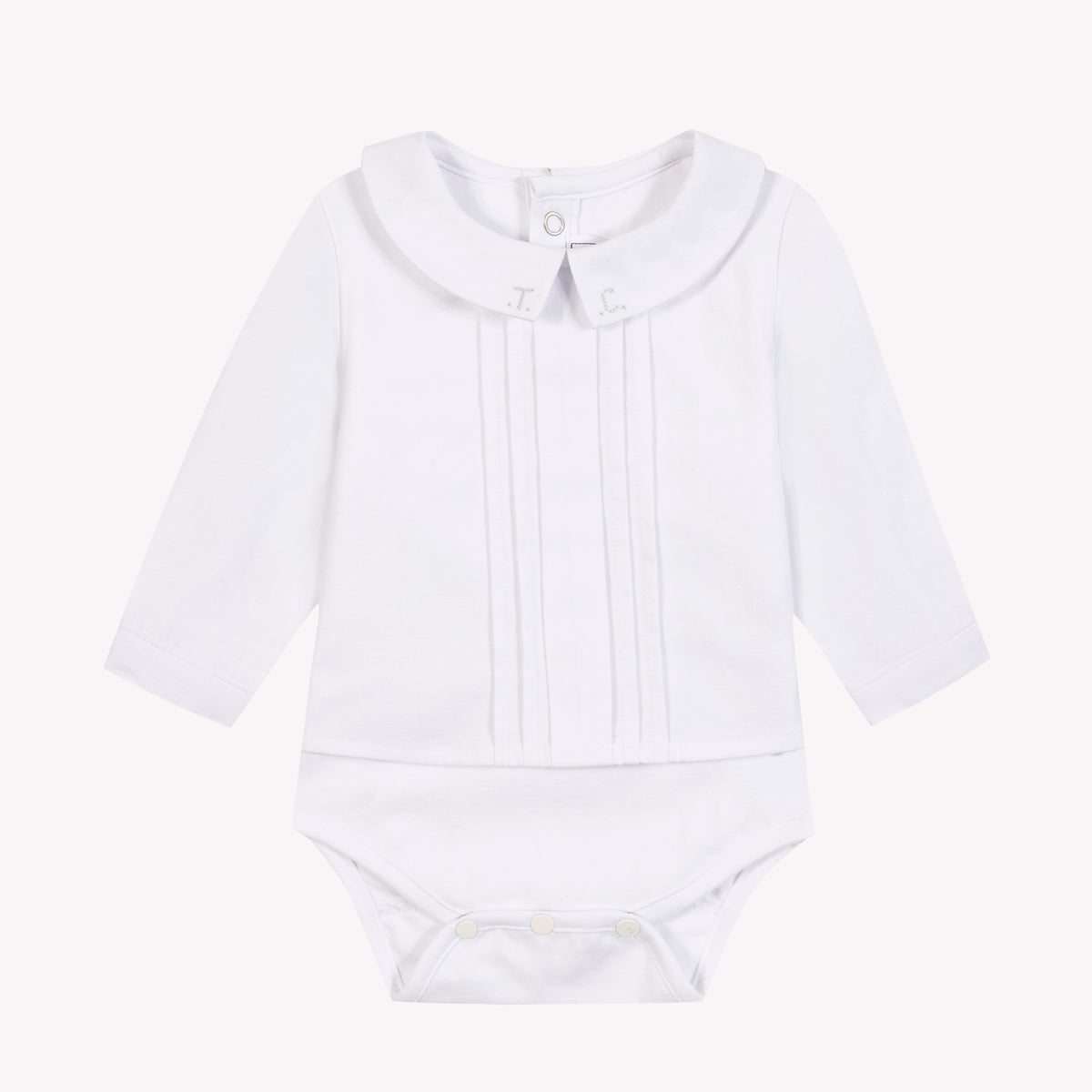 Pyjama - Ecru col velours dentelle